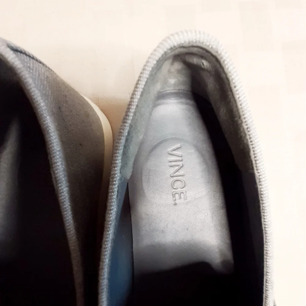 Vince Pierce Denim Pointed Toe Slip On Sne…
